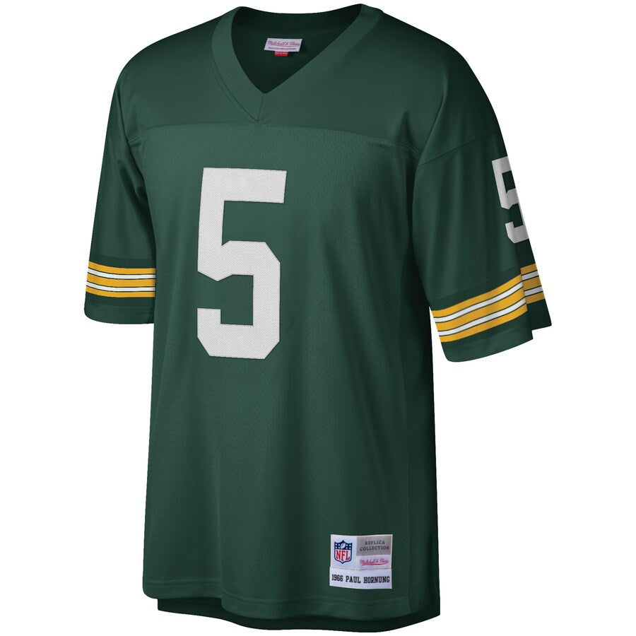 Green Bay Packers Paul Hornung Legacy Green Football Jersey product image