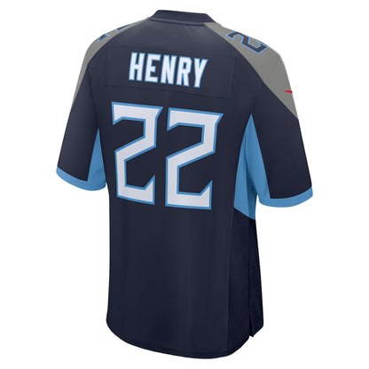 Tennessee Titans Derrick Henry Game Navy Football Jersey product image