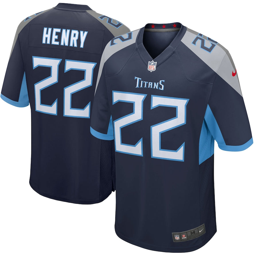 Tennessee Titans Derrick Henry Game Navy Football Jersey product image