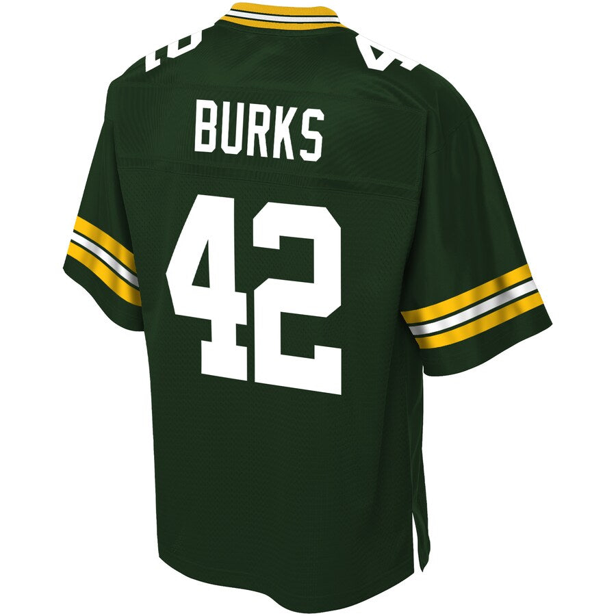 Green Bay Packers Oren Burks Pro Line Big & Tall Green Football Jersey product image
