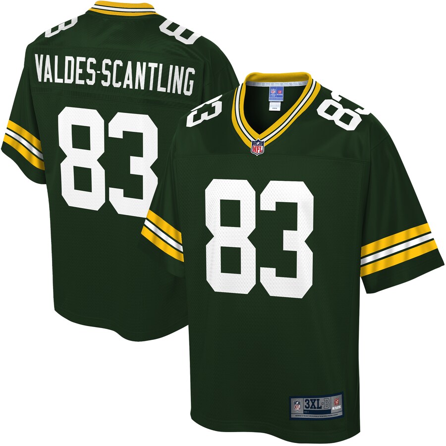 Green Bay Packers Marquez Valdes-Scantling Pro Line Big & Tall Green Football Jersey product image