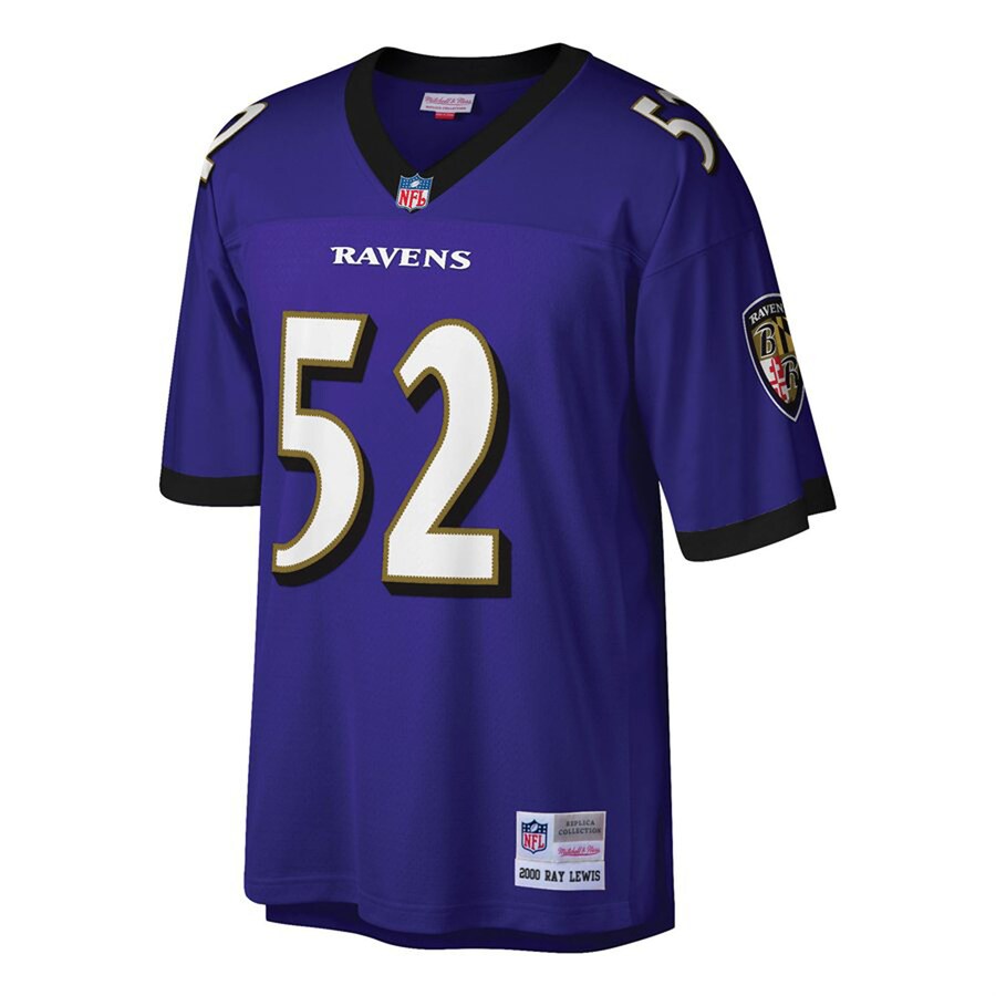 Baltimore Ravens Ray Lewis 2000 Big & Tall Purple Football Jersey product image