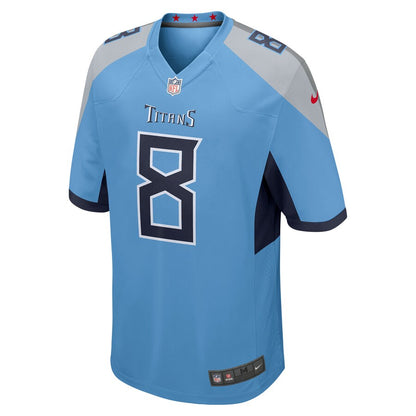 Tennessee Titans Marcus Mariota Game Blue Football Jersey product image