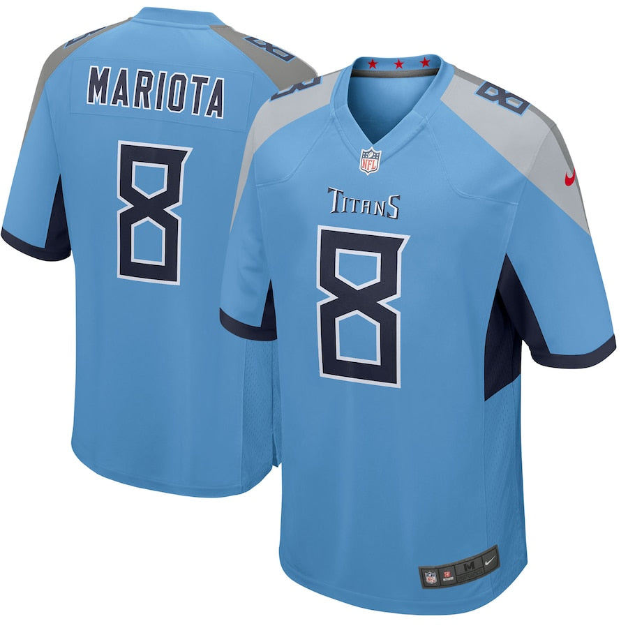 Tennessee Titans Marcus Mariota Game Blue Football Jersey product image