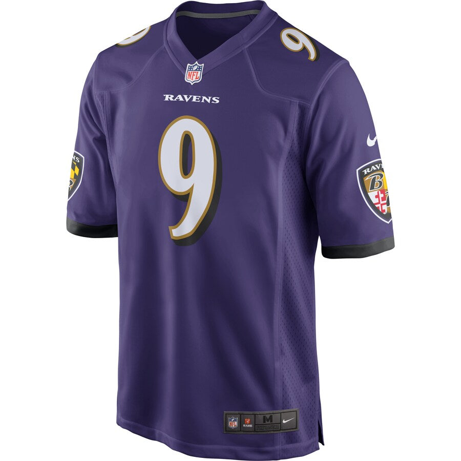 Baltimore Ravens Justin Tucker Game Purple Football Jersey product image