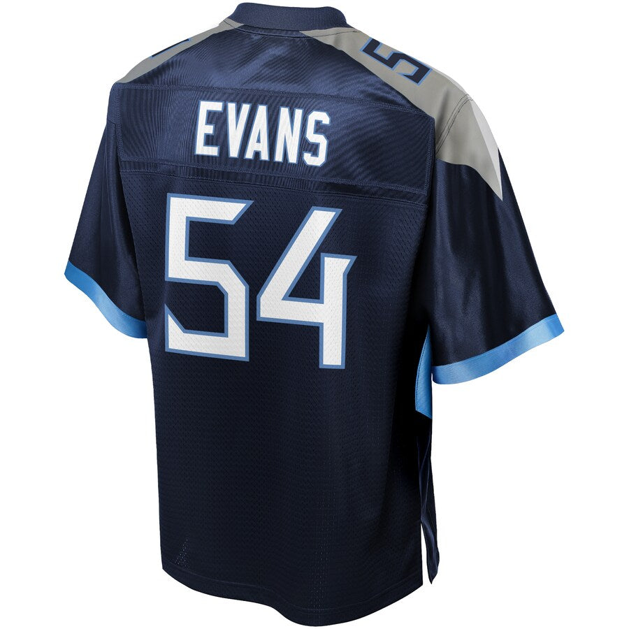 Tennessee Titans Rashaan Evans Pro Line Big & Tall Team Color Navy Football Jersey product image