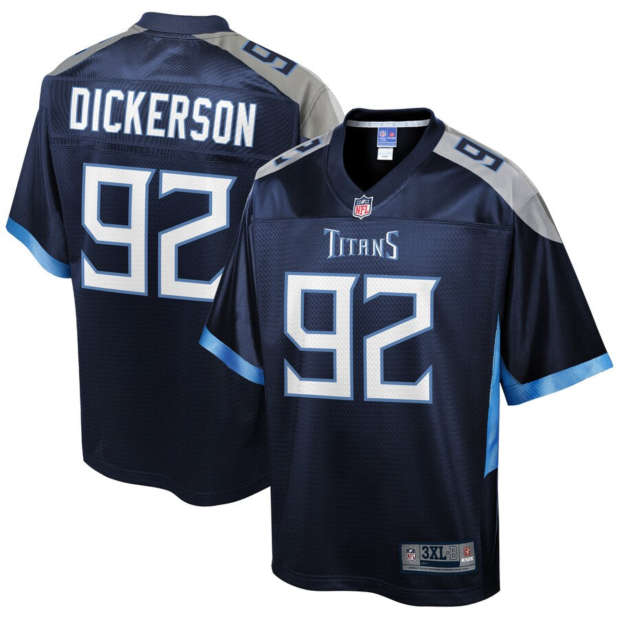 Tennessee Titans Matt Dickerson Pro Line Big & Tall Team Color Navy Football Jersey product image