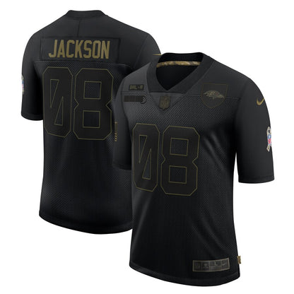 Baltimore Ravens Lamar Jackson Limited Salute To Service Black Football Jersey product image
