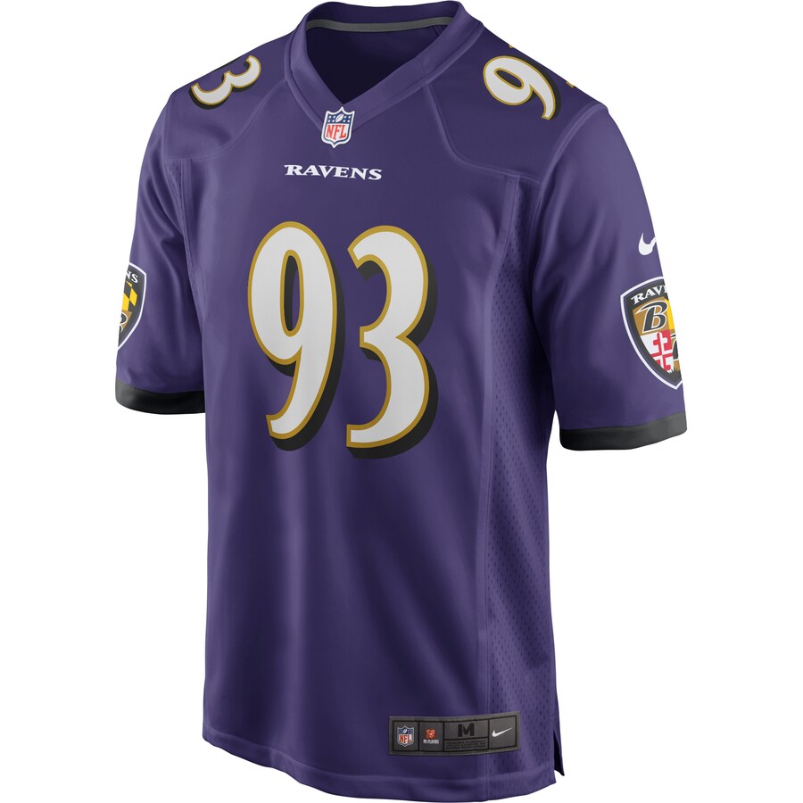 Baltimore Ravens Calais Campbell Game Purple Football Jersey product image