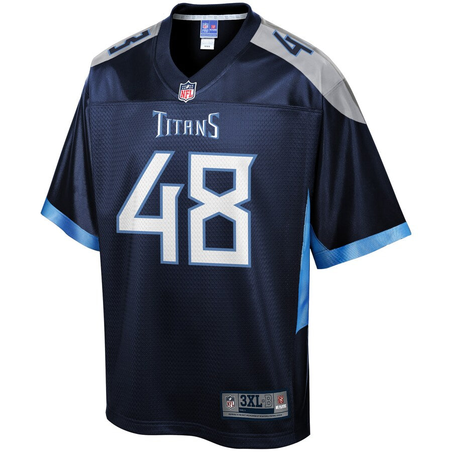 Tennessee Titans Beau Brinkley Pro Line Big & Tall Team Color Navy Football Jersey product image