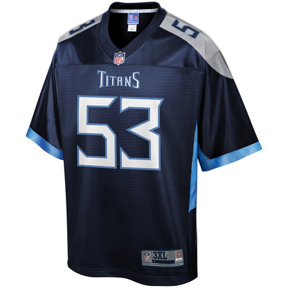 Tennessee Titans Daren Bates Pro Line Big & Tall Team Color Navy Football Jersey product image
