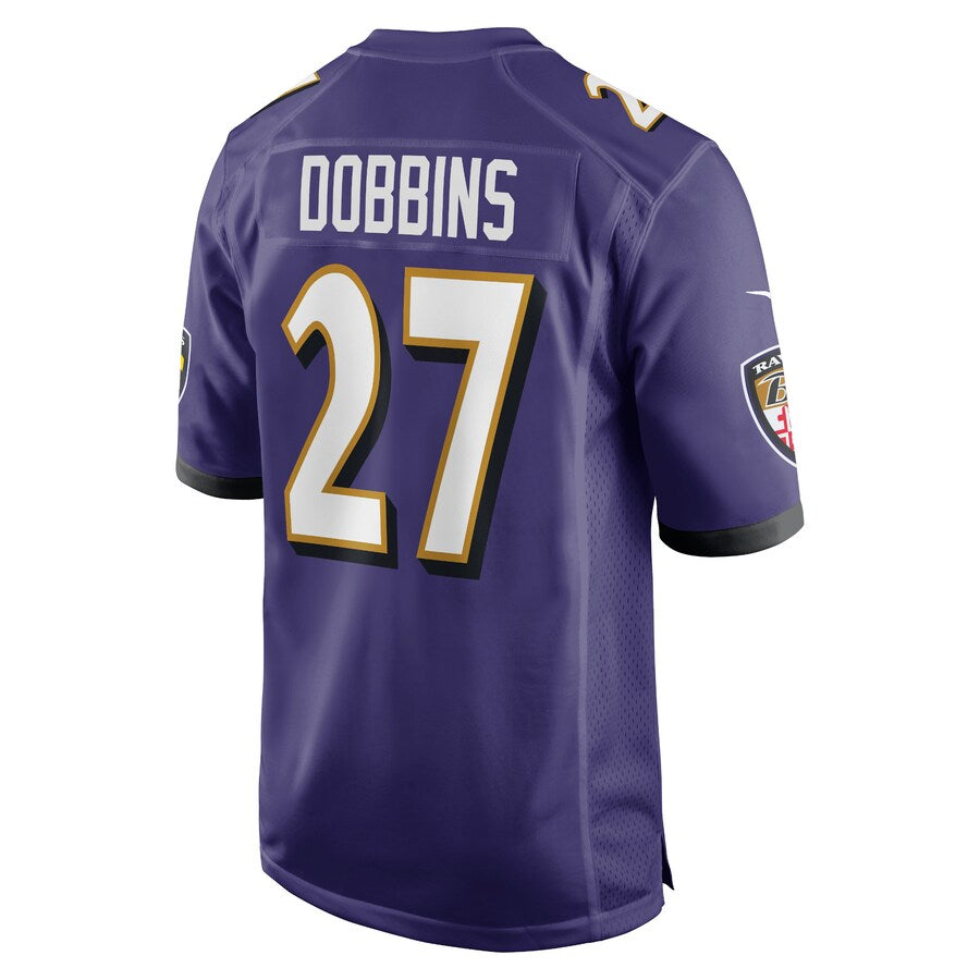 Baltimore Ravens J.k. Dobbins Game Purple Football Jersey product image