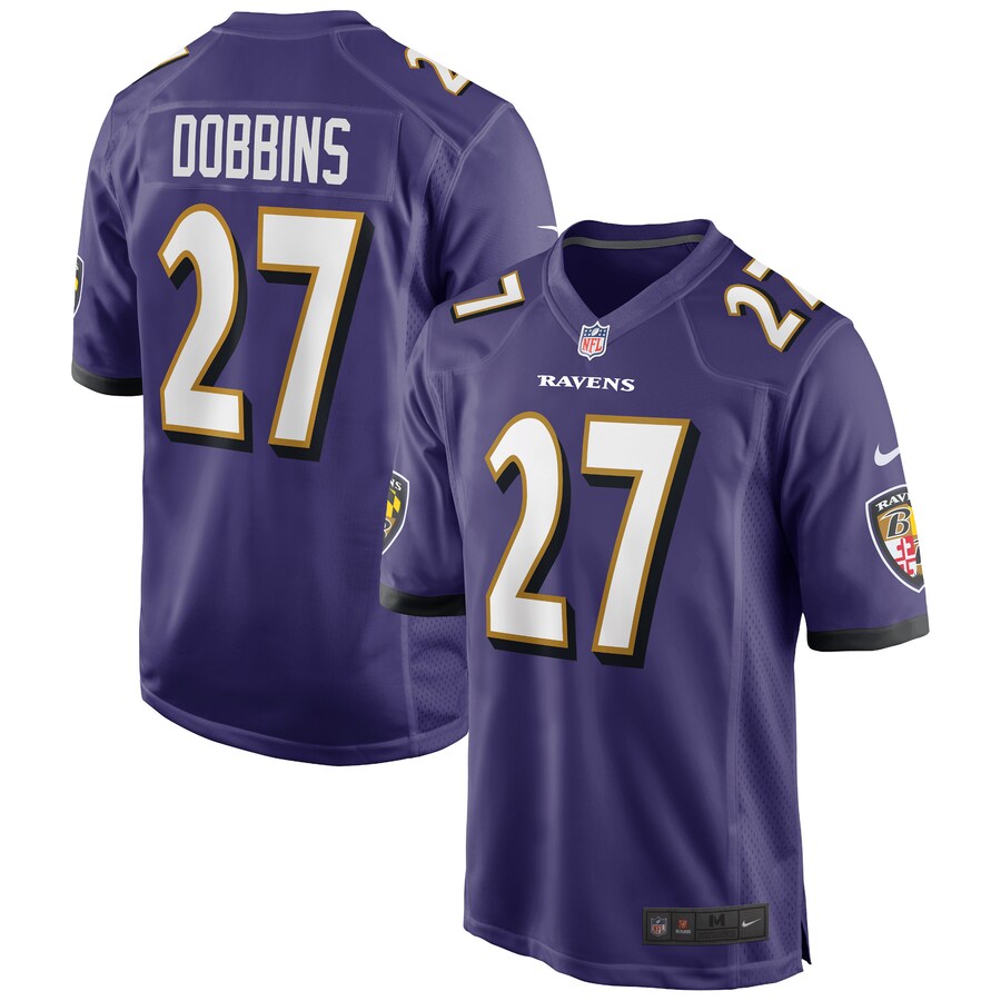 Baltimore Ravens J.k. Dobbins Game Purple Football Jersey product image
