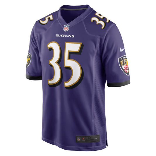 Baltimore Ravens Gus Edwards Game Purple Football Jersey product image