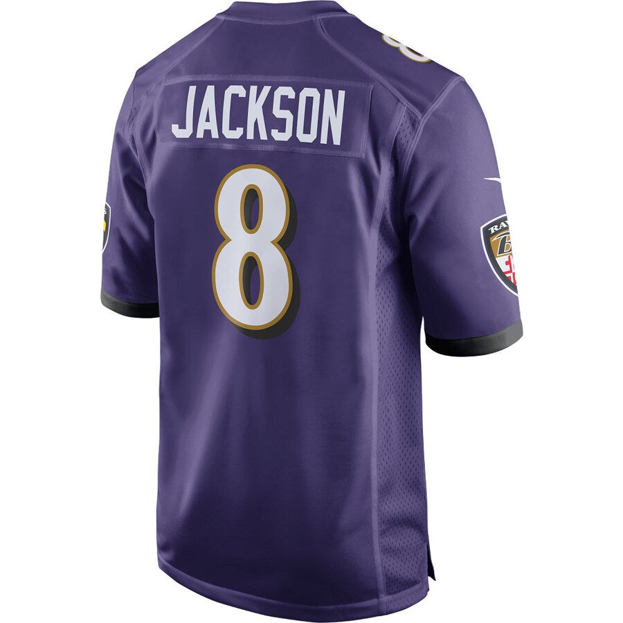Baltimore Ravens Lamar Jackson Game Purple Football Jersey product image