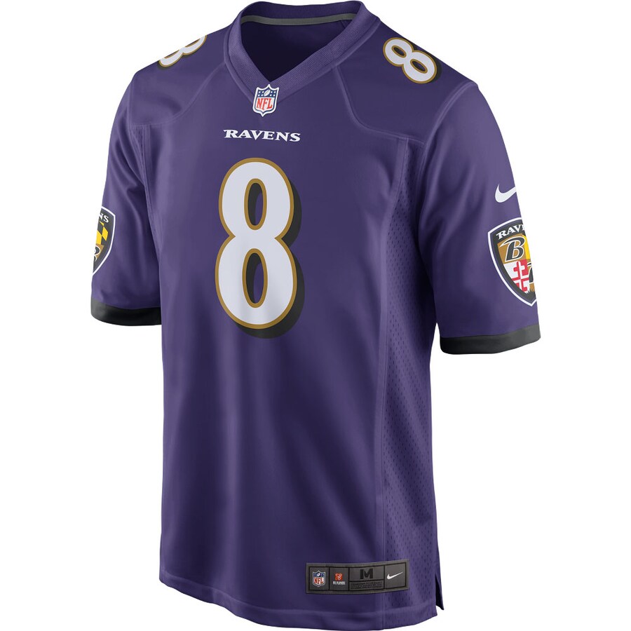 Baltimore Ravens Lamar Jackson Game Purple Football Jersey product image