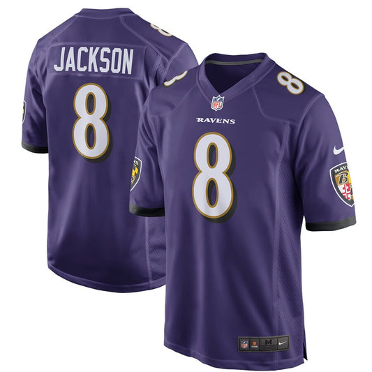 Baltimore Ravens Lamar Jackson Game Purple Football Jersey product image