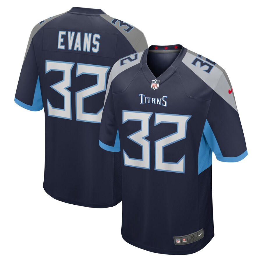 Tennessee Titans Darrynton Evans Game Navy Football Jersey product image