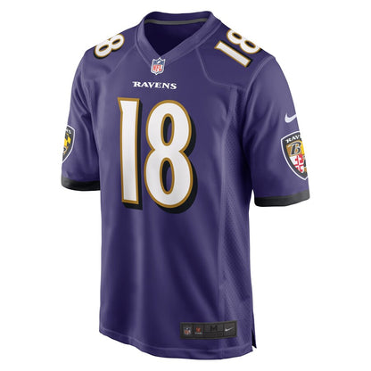 Baltimore Ravens James Proche Game Purple Football Jersey product image