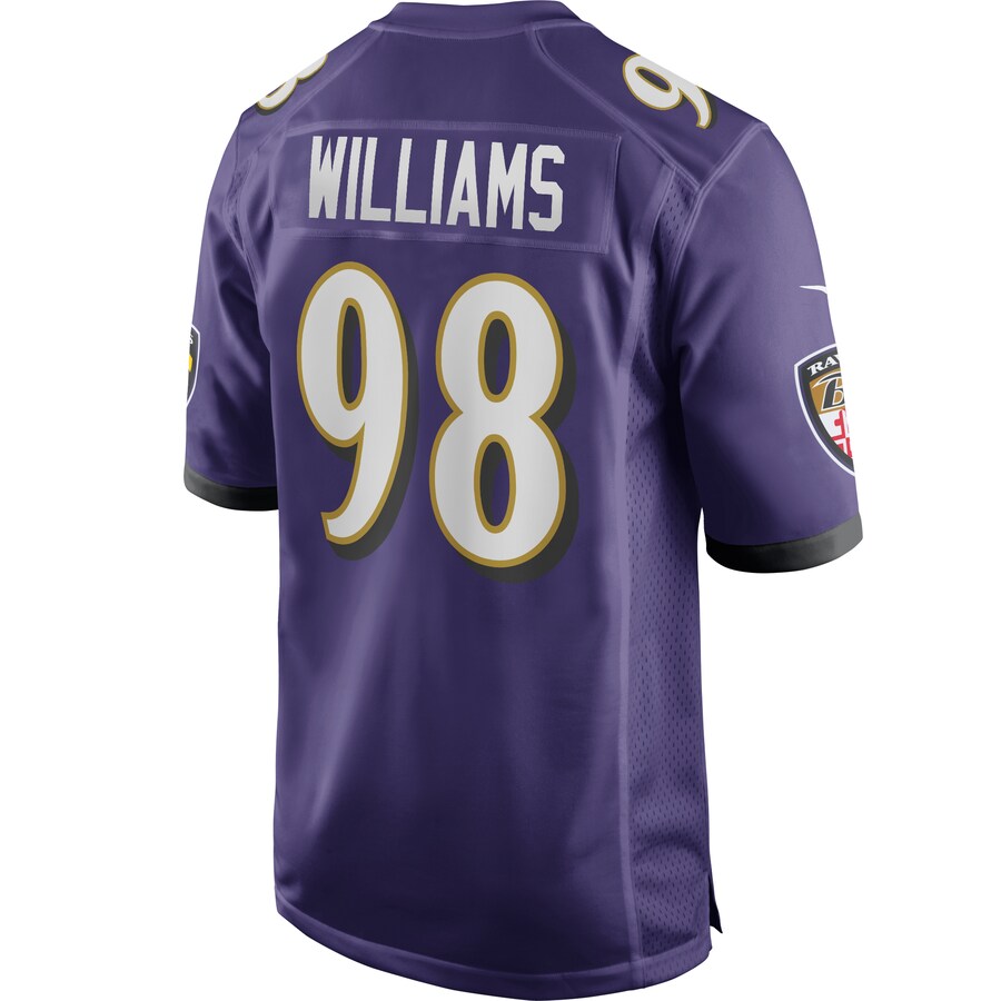 Baltimore Ravens Brandon Williams Team Game Purple Football Jersey product image