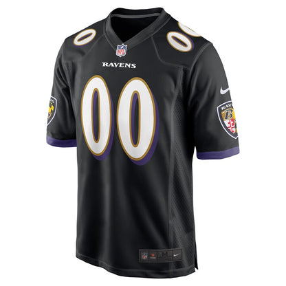 Baltimore Ravens Custom Alternate Game Black Football Jersey product image