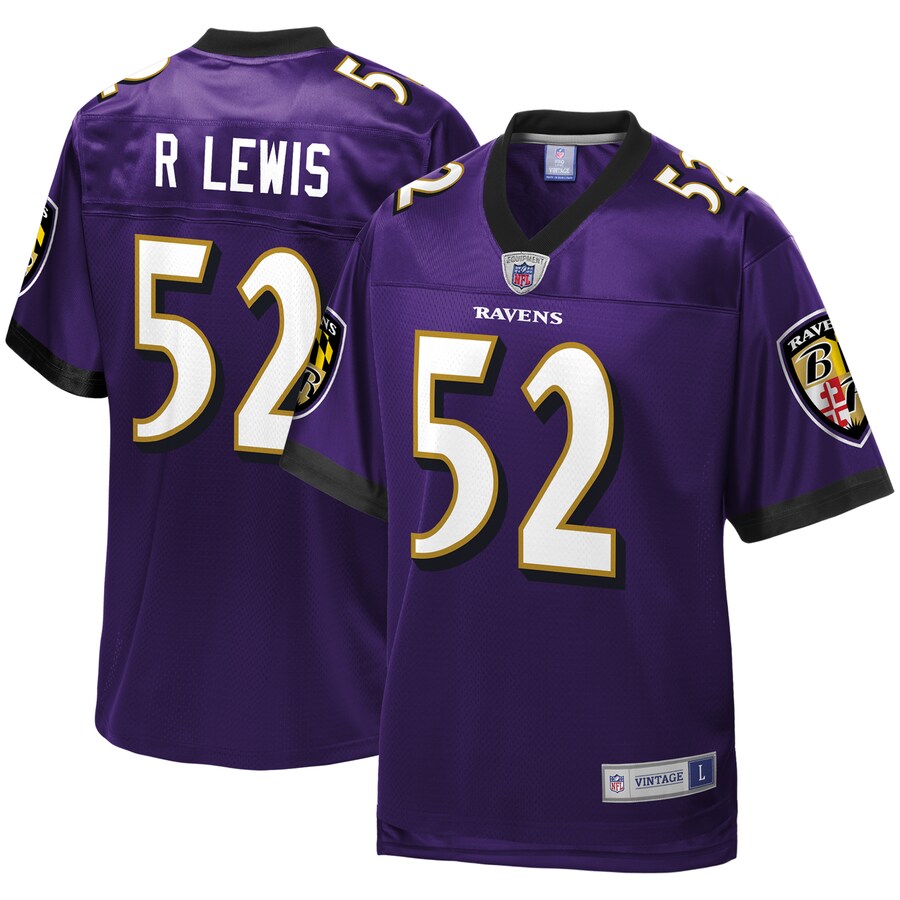 Baltimore Ravens Ray Lewis Pro Line Purple Football Jersey product image