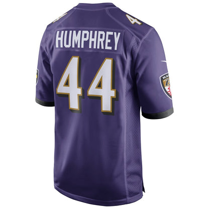 Baltimore Ravens Marlon Humphrey Game Purple Football Jersey product image