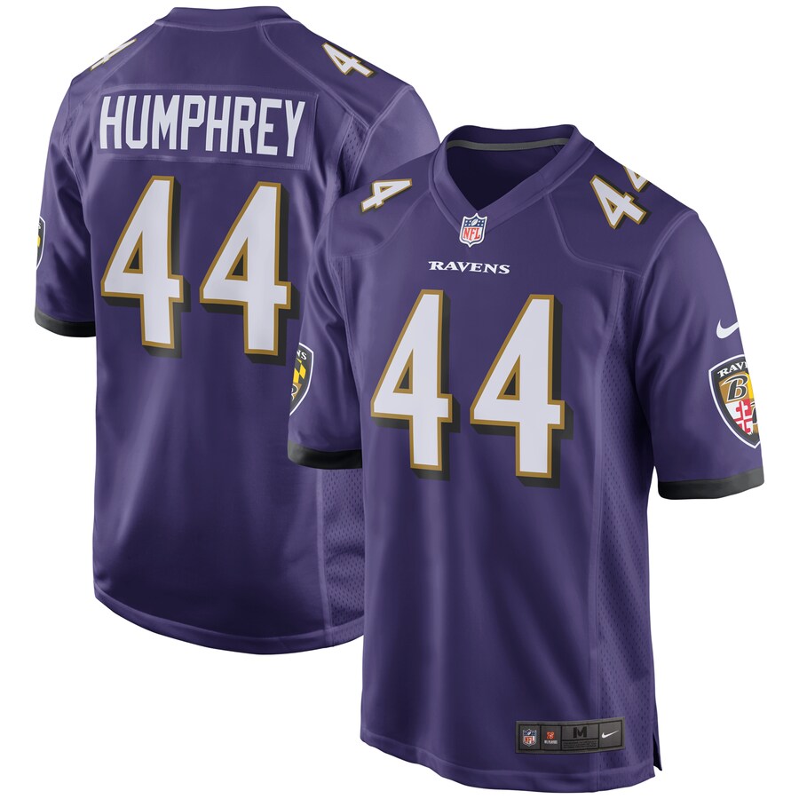 Baltimore Ravens Marlon Humphrey Game Purple Football Jersey product image
