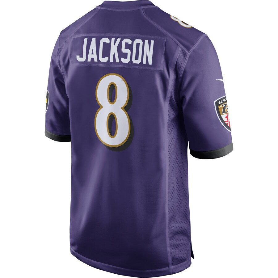 Baltimore Ravens Lamar Jackson Game Purple Football Jersey product image