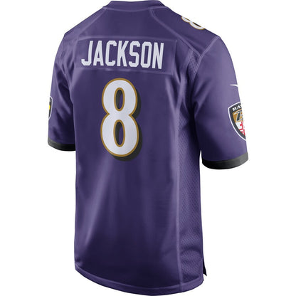 Baltimore Ravens Lamar Jackson Game Purple Football Jersey product image