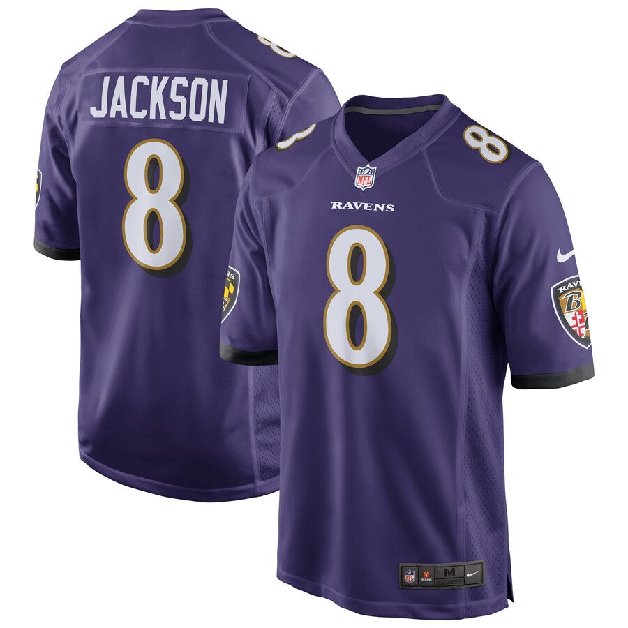 Baltimore Ravens Lamar Jackson Game Purple Football Jersey product image