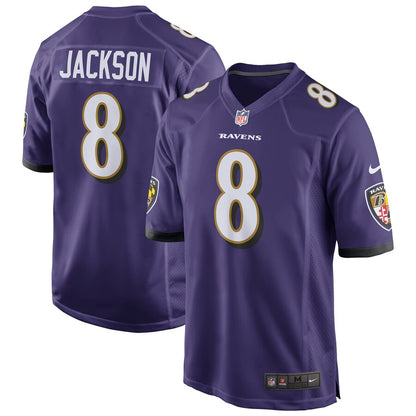 Baltimore Ravens Lamar Jackson Game Purple Football Jersey product image