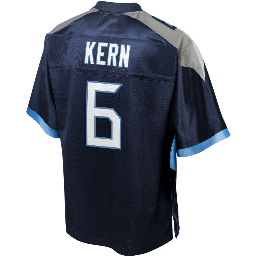 Tennessee Titans Brett Kern Pro Line Big & Tall Team Color Navy Football Jersey product image
