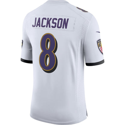 Baltimore Ravens Lamar Jackson Limited White Football Jersey product image