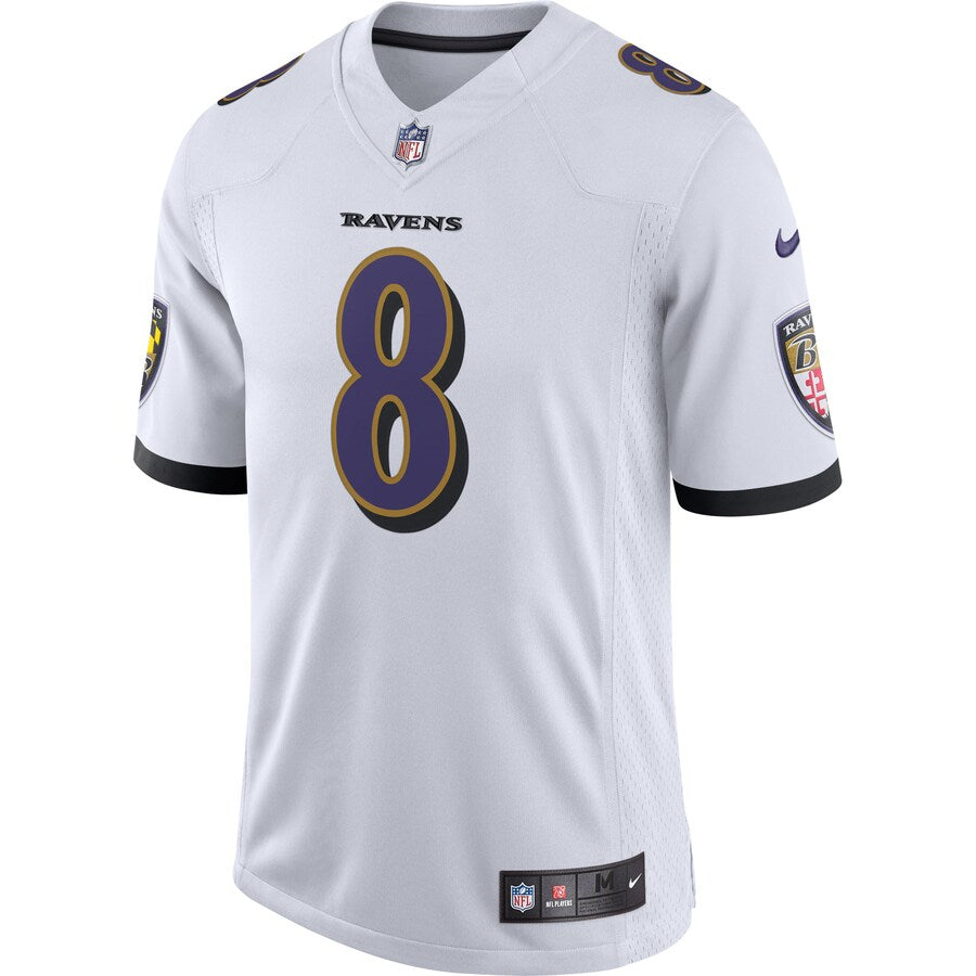 Baltimore Ravens Lamar Jackson Limited White Football Jersey product image