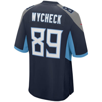 Tennessee Titans Frank Wycheck Game Navy Football Jersey product image
