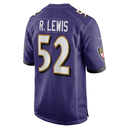 Baltimore Ravens Ray Lewis Game Purple Football Jersey product image