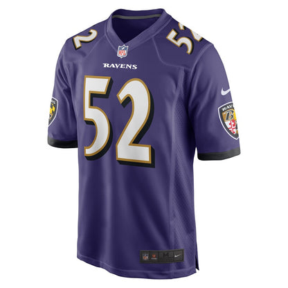 Baltimore Ravens Ray Lewis Game Purple Football Jersey product image