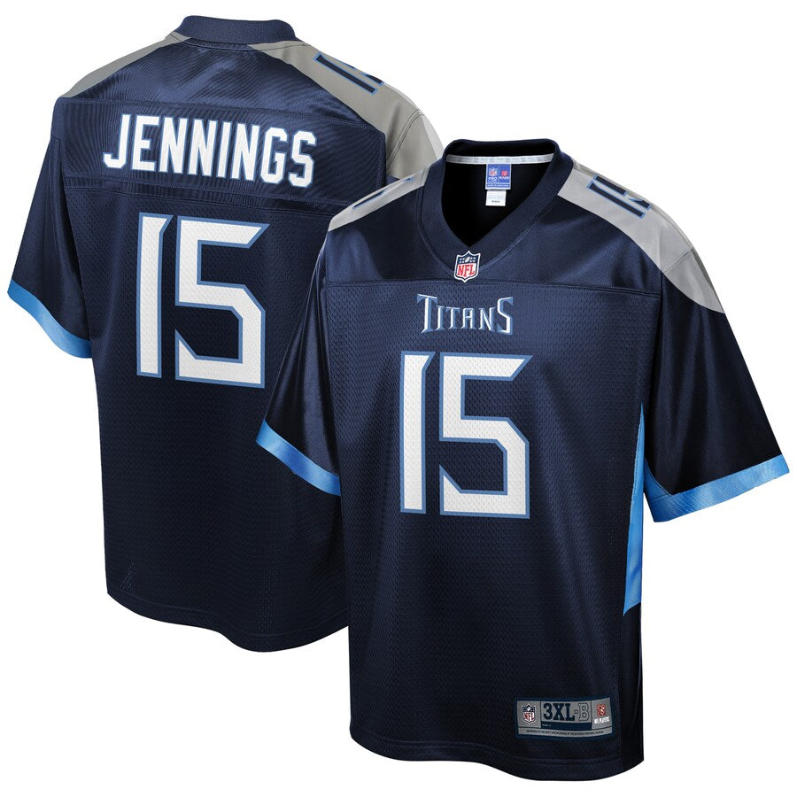 Tennessee Titans Darius Jennings Pro Line Big & Tall Team Color Navy Football Jersey product image