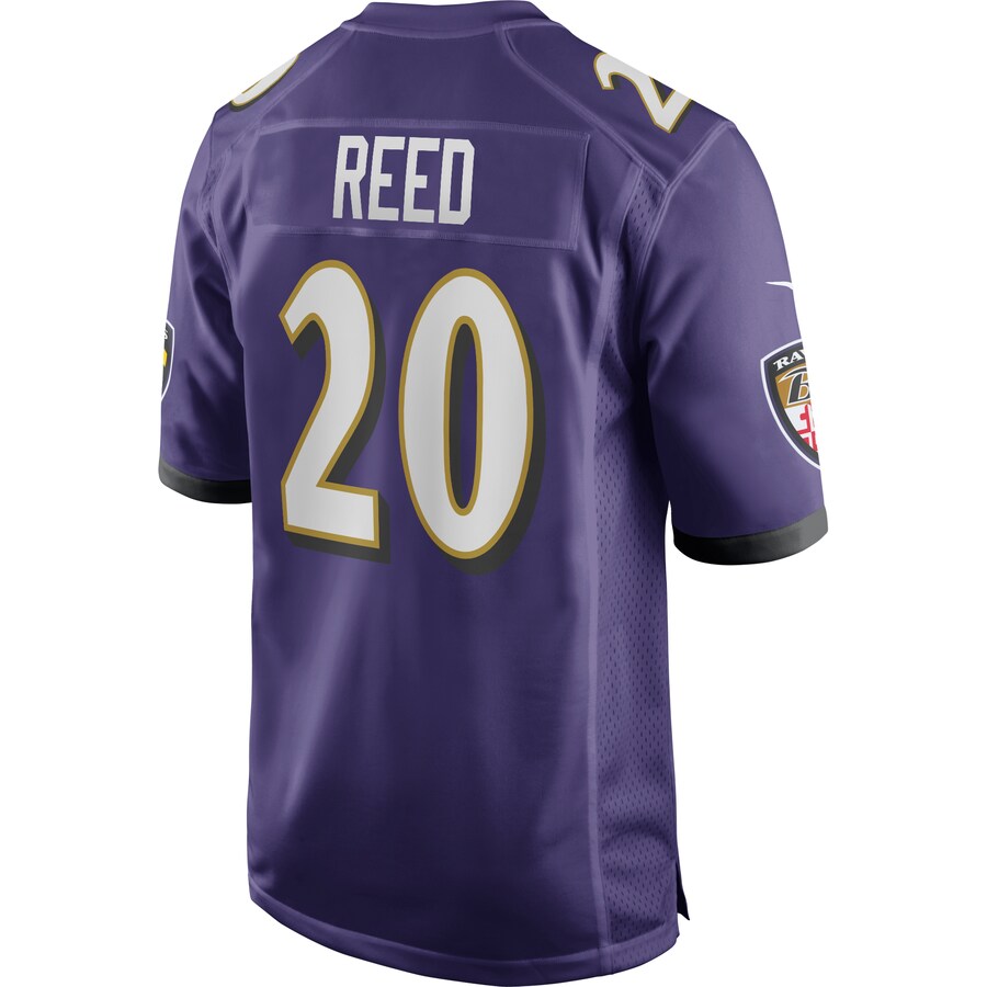 Baltimore Ravens Ed Reed Game Purple Football Jersey product image