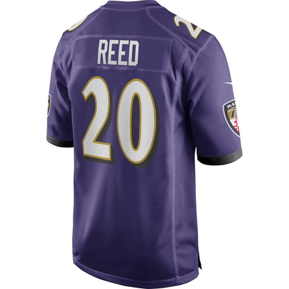 Baltimore Ravens Ed Reed Game Purple Football Jersey product image