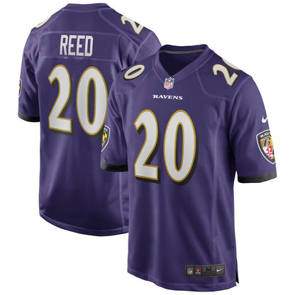 Baltimore Ravens Ed Reed Game Purple Football Jersey product image
