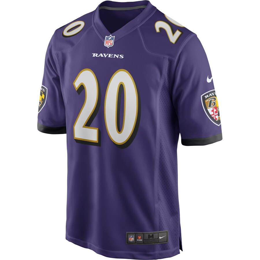 Baltimore Ravens Ed Reed Game Purple Football Jersey product image