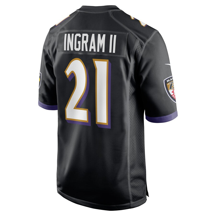 Baltimore Ravens Mark Ingram Game Black Football Jersey product image