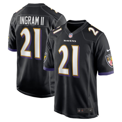 Baltimore Ravens Mark Ingram Game Black Football Jersey product image