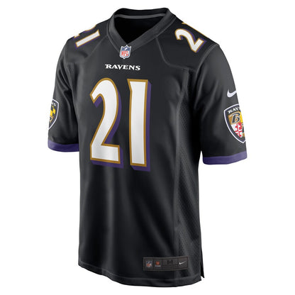Baltimore Ravens Mark Ingram Game Black Football Jersey product image