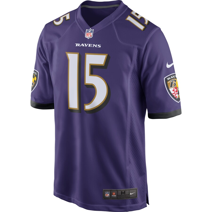 Baltimore Ravens Marquise Brown Game Purple Football Jersey product image