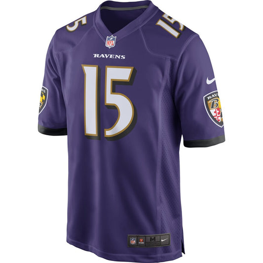 Baltimore Ravens Marquise Brown Game Purple Football Jersey product image