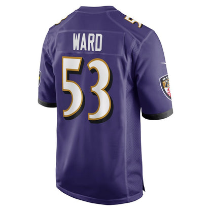 Baltimore Ravens Jihad Ward Game Purple Football Jersey product image