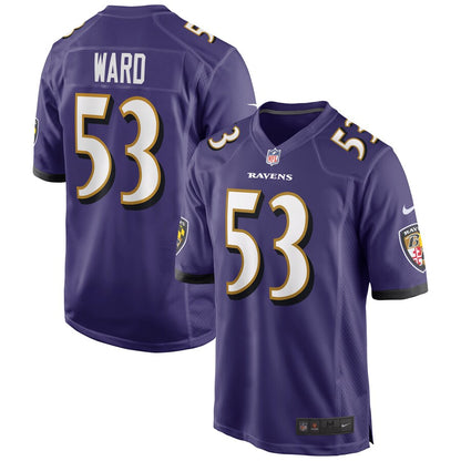 Baltimore Ravens Jihad Ward Game Purple Football Jersey product image